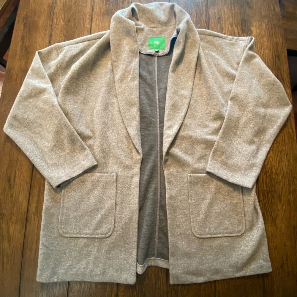 DIP Gray Thick Wrap Warm Cardigan Size XL B30
